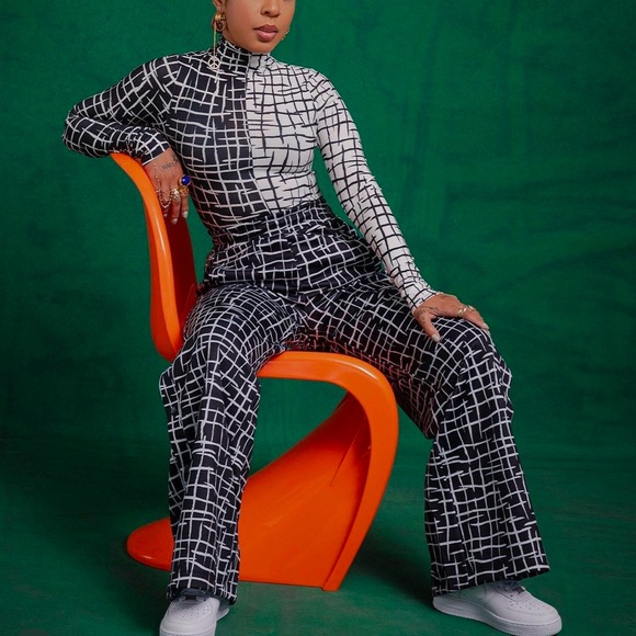 NORDSTOM wide leg track pants - Picture 1 of 7